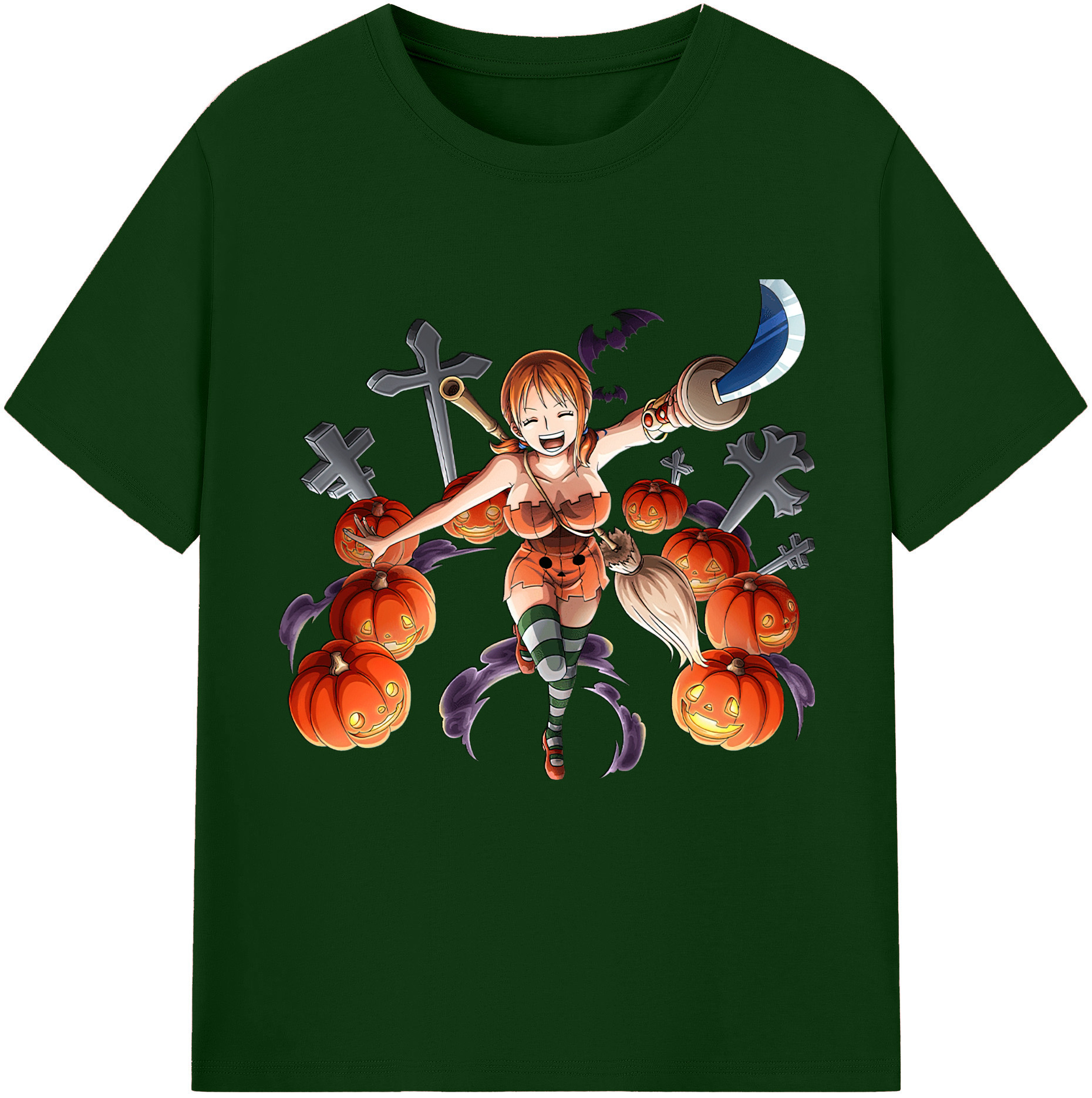 ワンピース ナミ ONE PIECE Nami 綿100％半袖Tシャツ（フロントプリント）